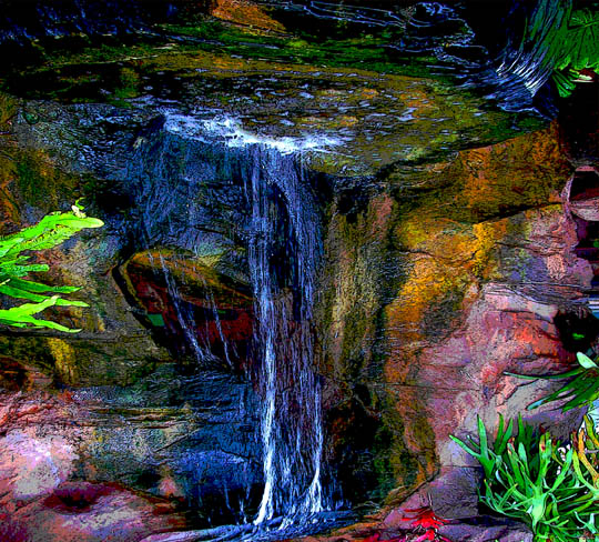 photo "Waterfall" tags: montage, landscape, 