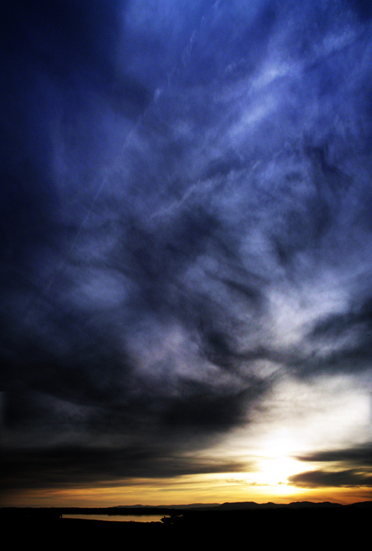 фото "Winter Blue" метки: пейзаж, закат, облака