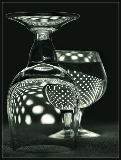 photo "Glass etude" tags: still life, black&white, 