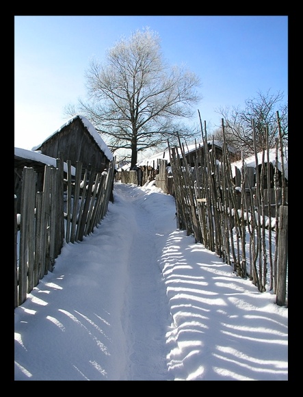 фото "Деревенская #3" метки: пейзаж, зима