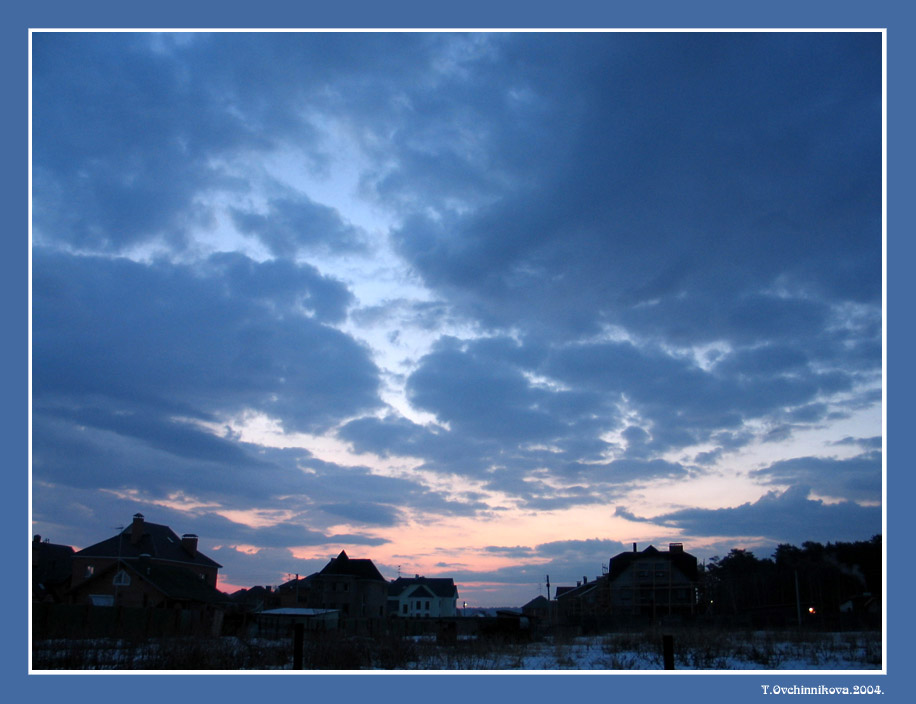 photo "Dawn in March" tags: landscape, clouds, sunset