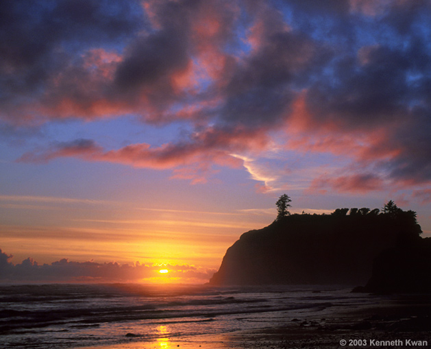 фото "Sunset, Ruby Beach" метки: пейзаж, вода, закат