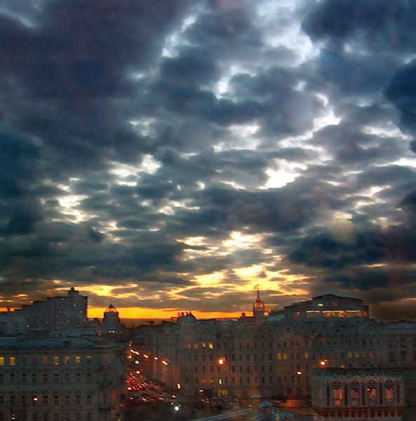 photo "Moscow. Evening" tags: architecture, landscape, 