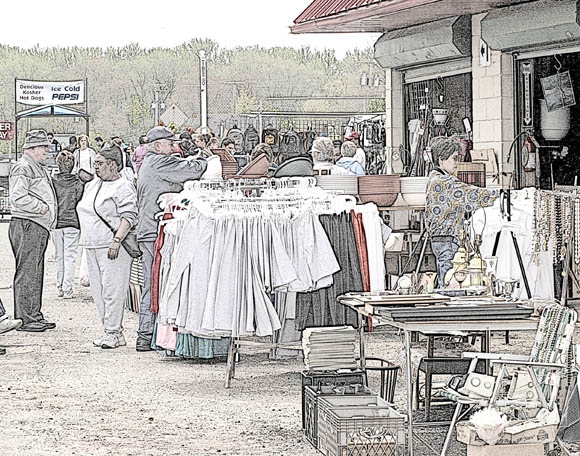 фото "Flee Market" метки: путешествия, фотомонтаж, Северная Америка