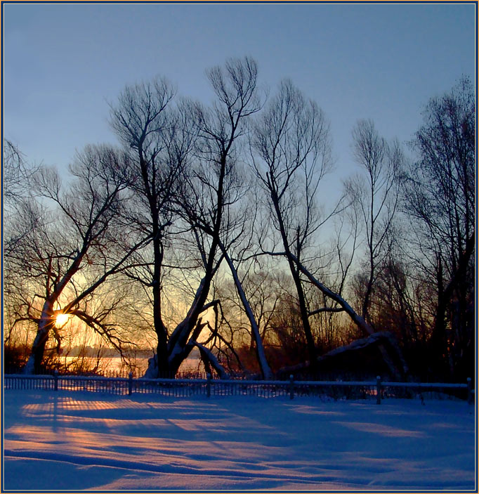 photo "March dawn" tags: landscape, sunset, winter