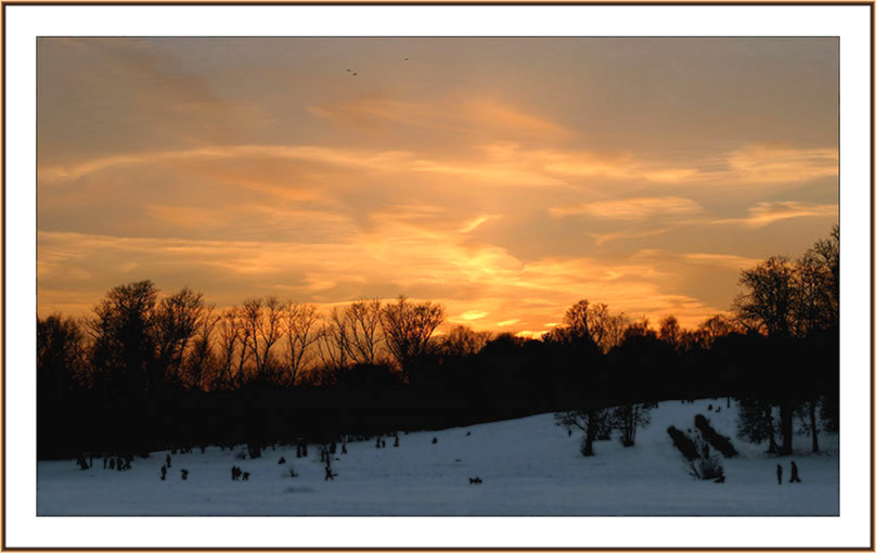 photo "Ice-hill in Kuzminki" tags: landscape, sunset, winter