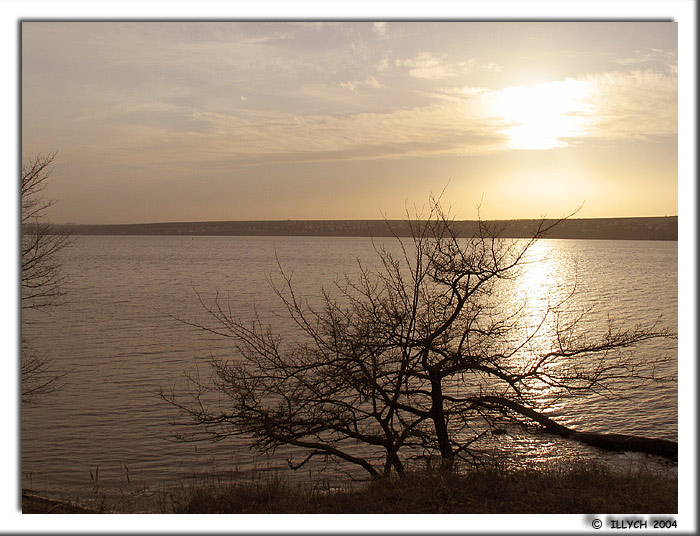 photo "evening in march *6     /from a series /" tags: landscape, sunset, water