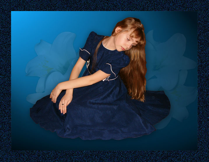 photo "Alice in dark blue" tags: portrait, children
