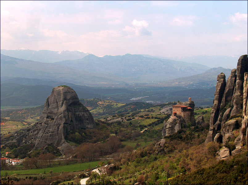 photo "Greece. Meteor (3) April 2004" tags: travel, landscape, Europe, mountains