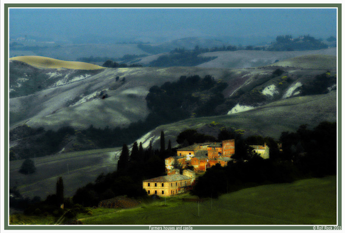 фото "Farmer houses in tuscany" метки: разное, пейзаж, 