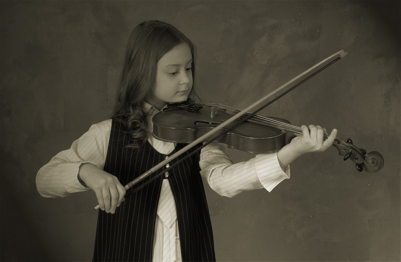 photo "first violin 2" tags: portrait, children