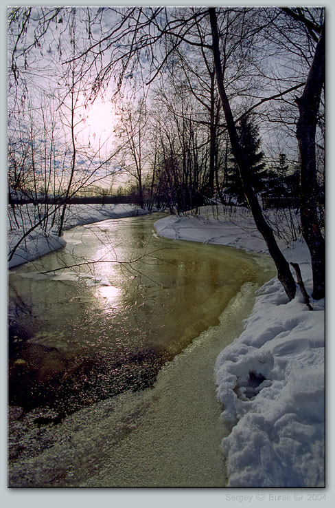 фото "Воспоминание о снеге и речке" метки: пейзаж, зима