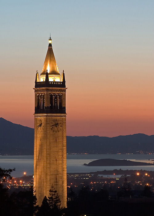 photo "Berkeley University Tower" tags: travel, landscape, North America, sunset