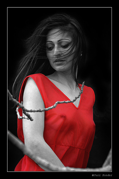 photo "IN RED" tags: portrait, woman