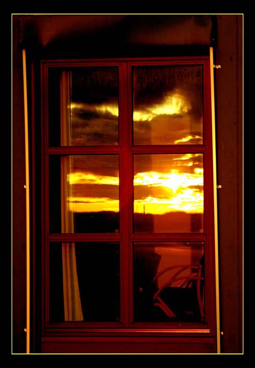photo "Reflection number 2" tags: abstract, landscape, sunset