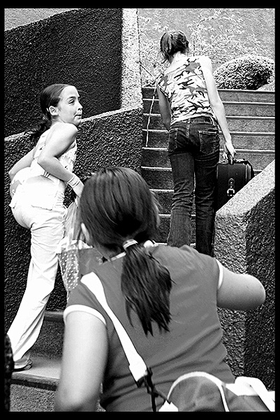 photo "Arriba por la escalera" tags: black&white, travel, North America