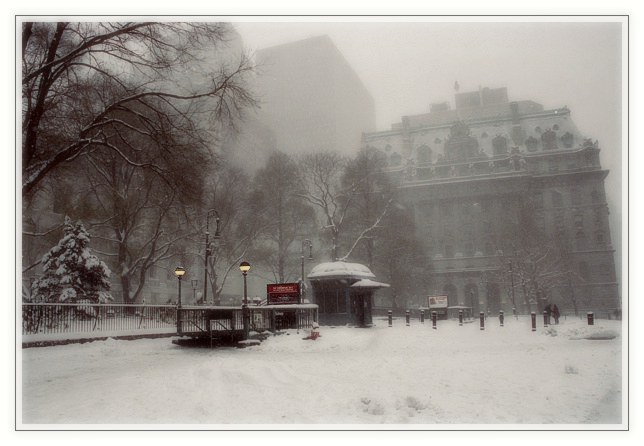 photo "Snowstorm" tags: landscape, architecture, winter