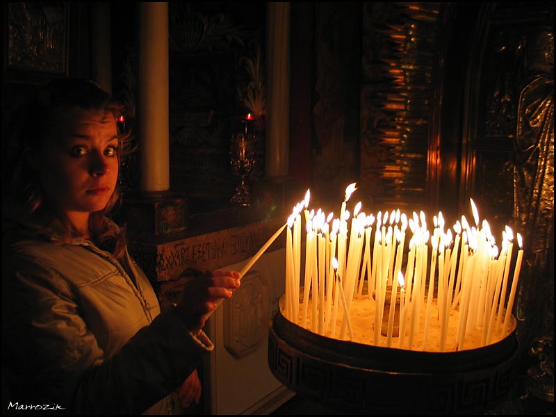 photo "Prayer In The Holy Sepulchre" tags: portrait, genre, woman