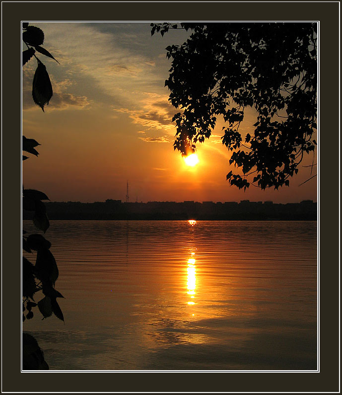 photo "banal sunset..." tags: landscape, nature, sunset