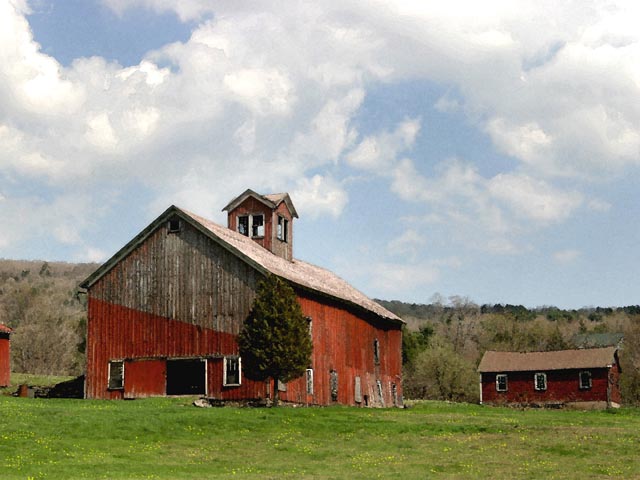 photo "Red Barn" tags: travel, architecture, landscape, North America