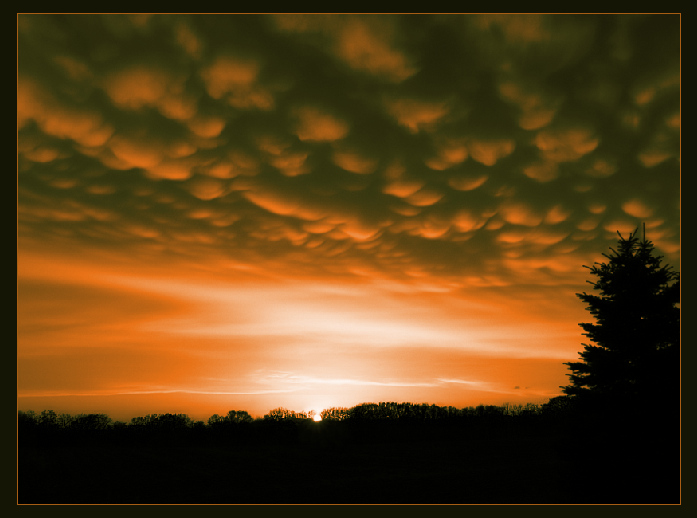 photo "Tangerine Dream" tags: landscape, clouds, sunset