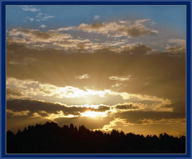 photo "Gold & Blue" tags: landscape, clouds, sunset