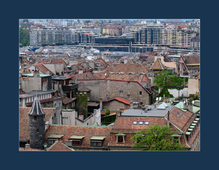 photo "Contrasts of Geneva." tags: architecture, landscape, 