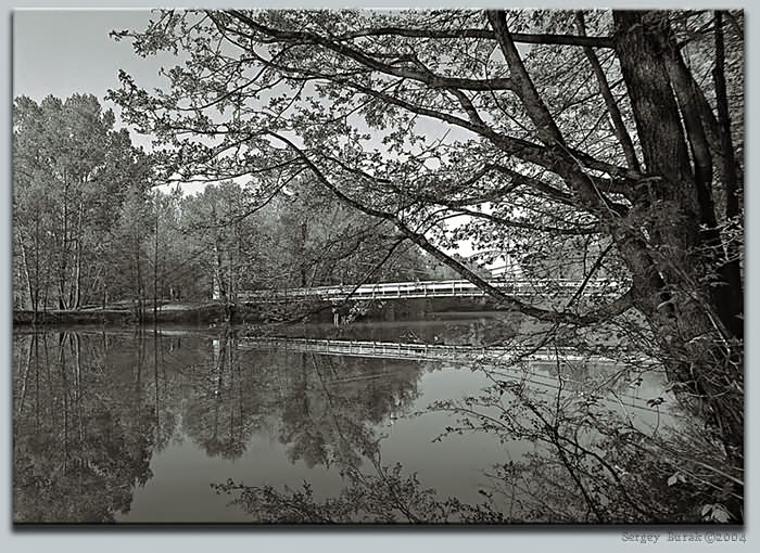 photo "The river Satis – in the Summer" tags: landscape, black&white, 