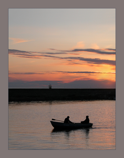 photo "Boat on a decline" tags: landscape, sunset