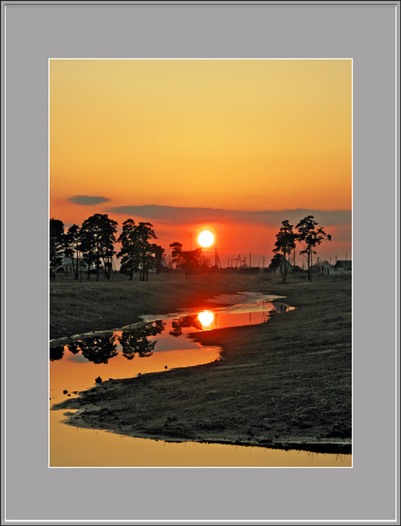 photo "Siberian sundown" tags: landscape, spring, sunset