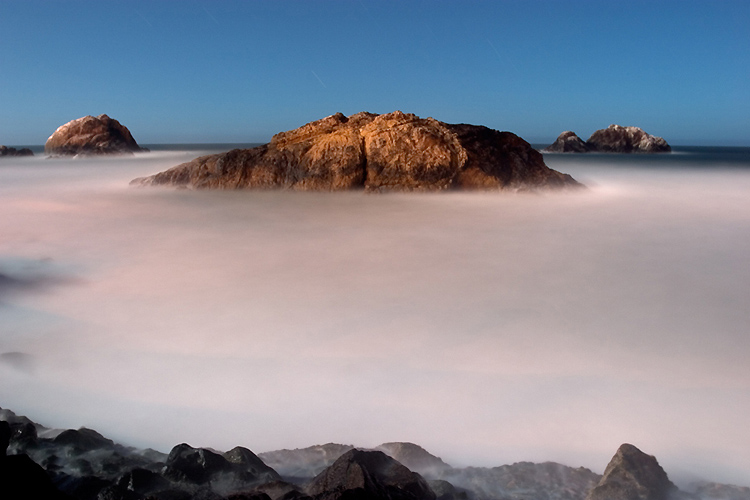 photo "3 Rocks" tags: travel, landscape, North America, night