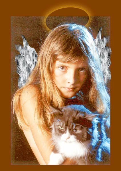 photo "Virgin with Cat" tags: genre, portrait, woman