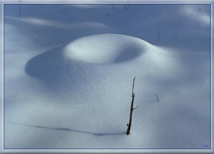 photo "Snow etud with stick" tags: nature, 