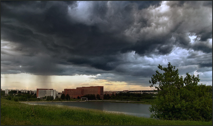 photo "About the low sky." tags: landscape, clouds, summer