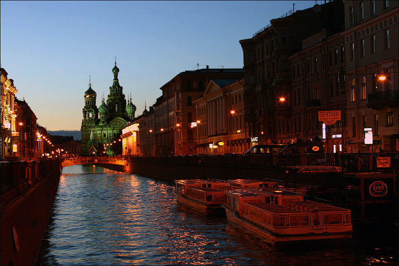 photo "Griboedov`s channel" tags: architecture, landscape, night