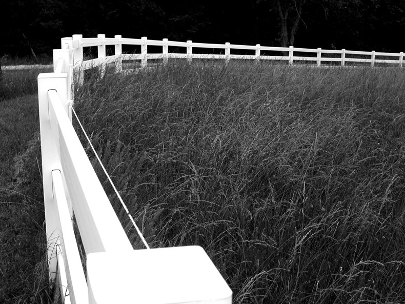 photo "White Fence" tags: black&white, misc., 