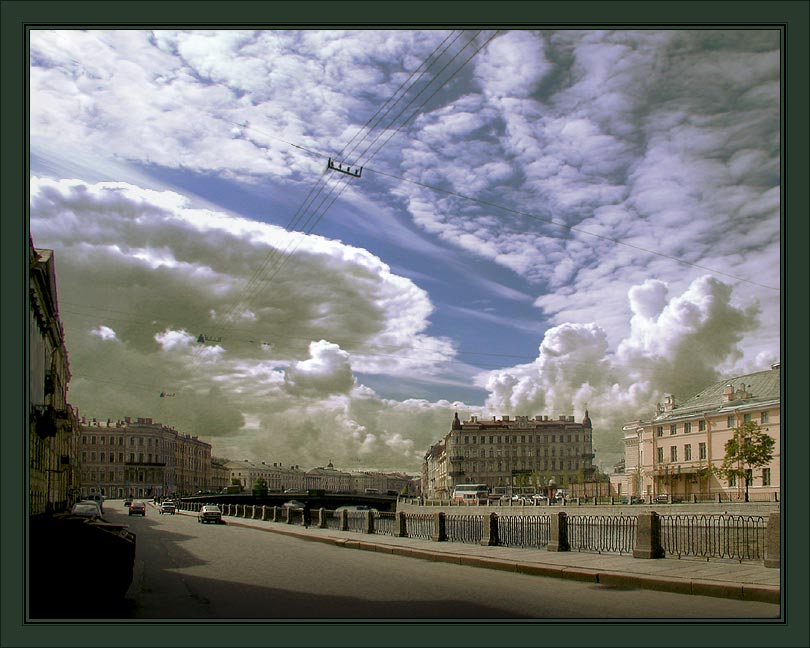 photo "Fontanka" tags: architecture, landscape, clouds