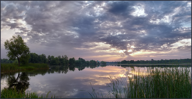 photo "Same pond." tags: landscape, summer, sunset