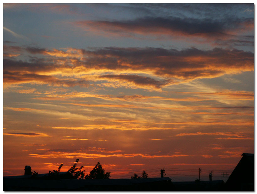 фото "Золото небес" метки: пейзаж, закат, облака