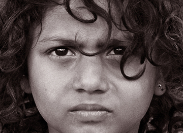 photo "Her face" tags: black&white, 