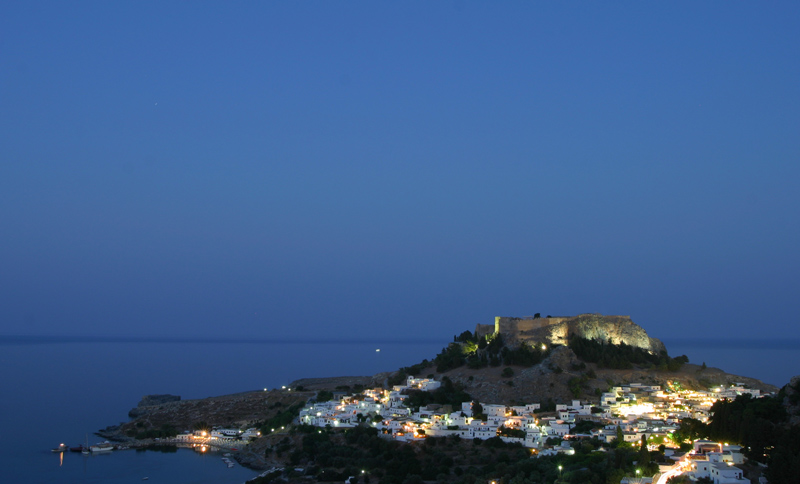 фото "Lindos" метки: пейзаж, архитектура, ночь