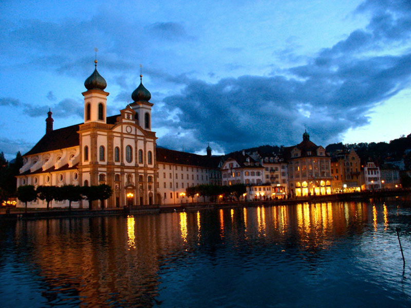 photo "Lucern at Night" tags: travel, Europe