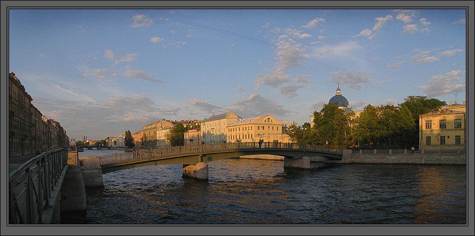 photo "Fontanka. The Red Army bridge" tags: architecture, landscape, sunset