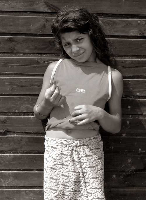 photo "Model" tags: portrait, black&white, children