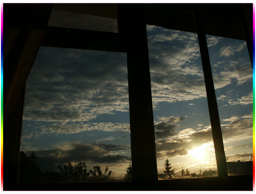 photo "Window" tags: landscape, clouds, sunset
