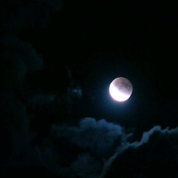 photo "Night of the moon eclipse" tags: landscape, clouds, night