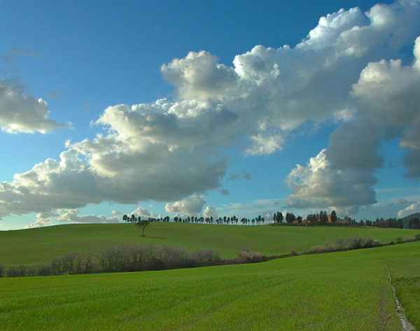 photo "Tuscan countryside" tags: landscape, clouds, spring