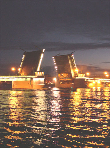 photo "Bridges. Petersburgh. 2 pm" tags: landscape, night