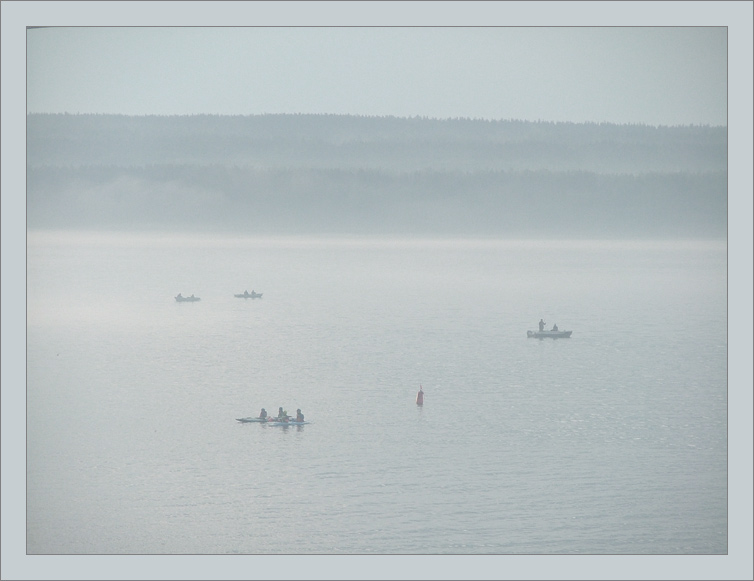 photo "- in a fog behind the river -" tags: landscape, 