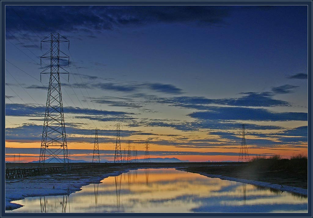 фото "An Industrial Landscape" метки: пейзаж, закат, ночь